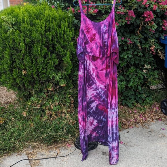 Beautiful Hand Dyed Maxi Dress NWOT sz 2x - Picture 5 of 5
